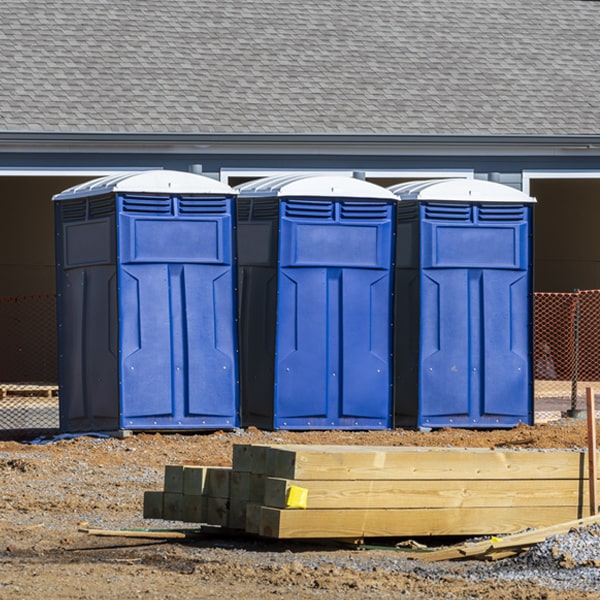 how can i report damages or issues with the porta potties during my rental period in Fort Green Springs Florida